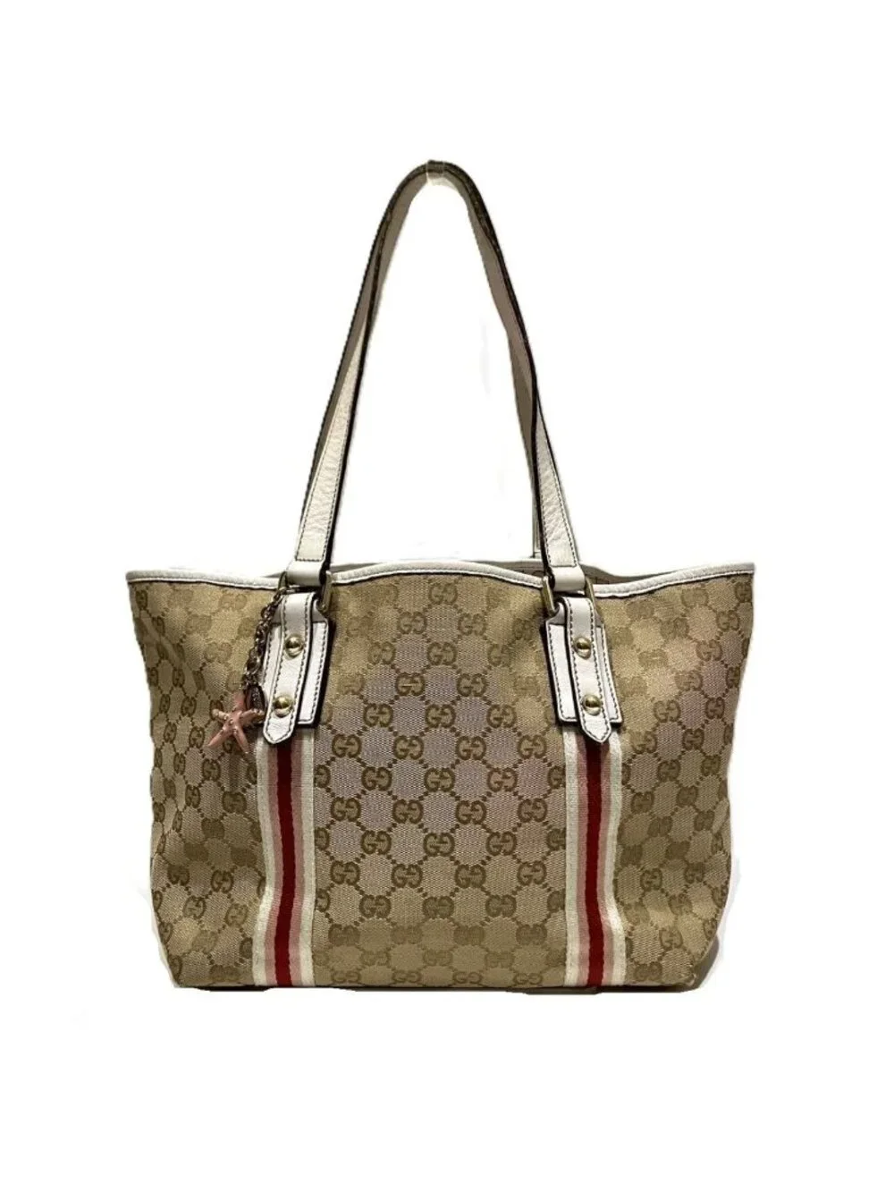 Gucci GG Canvas Sherry Line Tote Bag